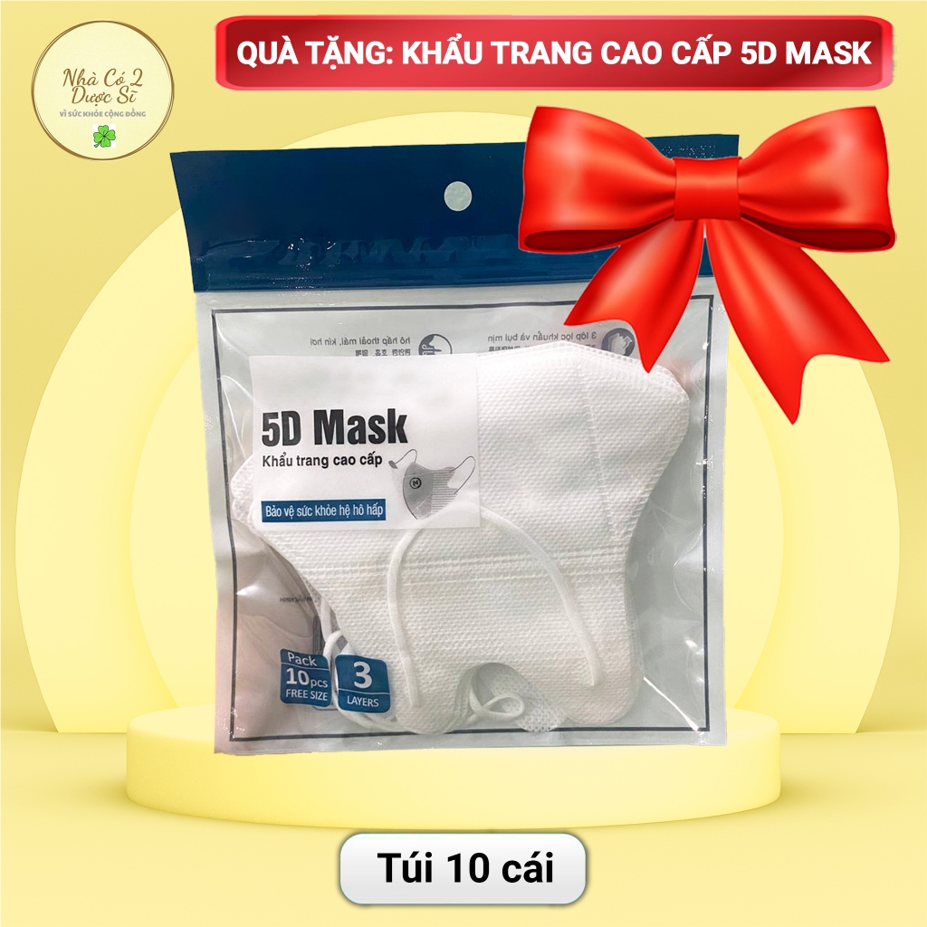 10 cái khẩu trang 5D 3 lớp cho nam và nữ