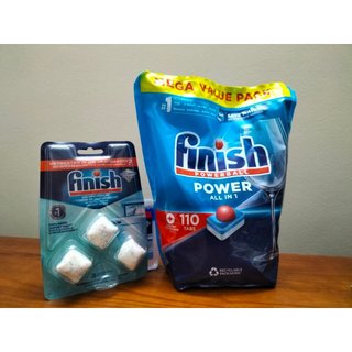 Viên rửa bát Finish tổng hợp 3 trong 1 hộp 94 viên  xuất xứ Đức + Tặng viên Finish
