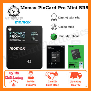 Thiết Bị Định Vị Momax PinCard Pro Mini BR8 Định Vị Không Giới Hạn Khoảng Cách, Chống Nước IP68, Pin Có Thể Sạc Lại