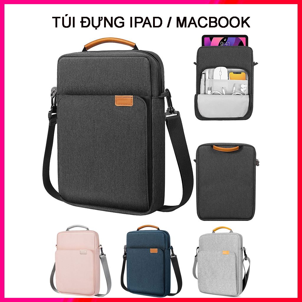 Túi đựng laptop macbook ipad 11 - 13.3 inch, túi chống sốc laptop đeo chéo phù hợp đựng macbook 13 inch
