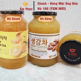Chanh- Gừng Mật Ong Hàn Quốc Loại 1 - Lọ 1 kg - Nhập Khẩu Trực Tiếp
