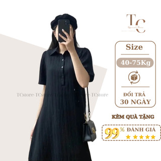 sơ mi dáng suông tay bồng Hàn Quốc, Đầm dài đẹp cao cấp chất đũi gân 4 màu 3 size tặng kèm váy 2 dây lụa đẹp-V2-TCA