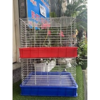 Chuồng sơn tĩnh điện chuyên dụng dành cho thỏ - bọ - sóc - thú nhỏ size 60x40