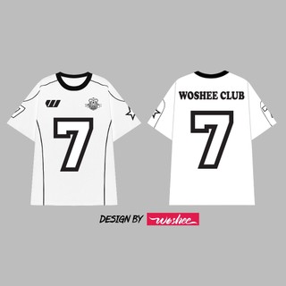 Áo thun local brand WOSHEE áo thun unisex số 7 năng động cá tính áo thun tay lỡ 100% cotton vải dày mềm mại ST005