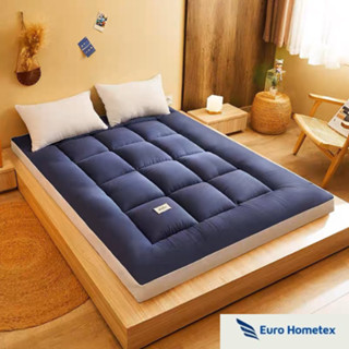 Nệm Topper 7cm Tấm Làm Mềm Nệm Vải Lụa Thái Mát Mẻ Tấm Đệm Topper Trải Sàn Mẫu Mới Đủ Kích Thước EURO HOMETEX