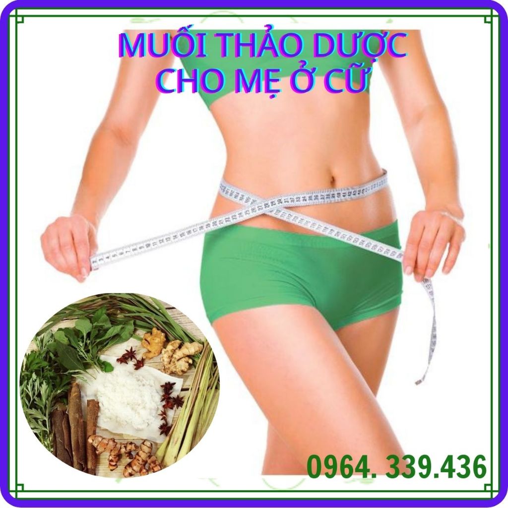 Muối Thảo Dược chườm giảm mỡ bụng Muối thảo dược cho phụ nữ sau sinh - HN