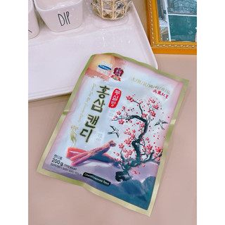 Kẹo hồng sâm không đường hàn quốc 200g- set 3 bịch