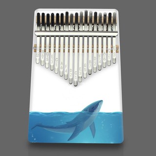 Đàn kalimba 17 phím, đàn kalimba trong suốt tặng hộp chống sốc hope music chính hãng- full phụ kiện