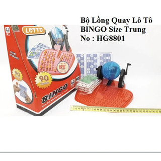 Bộ lòng quay lô tô bingo 90 số size trung hg8801b