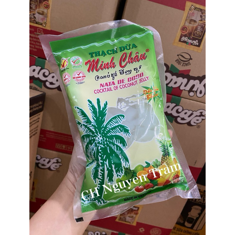 Thạch dừa Minh Châu bịch 500g