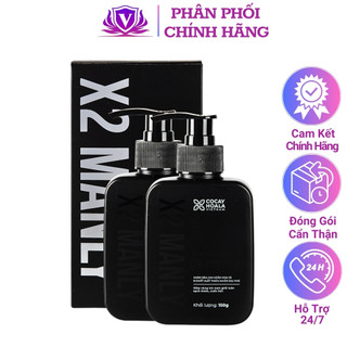 Combo 2 Gel Vệ Sinh Nam X2 Manly - Làm sạch sâu Giúp trẻ hóa cậu nhỏ với dung tích 150g Cocayhoala Ddvs Phụ Khoa Nam
