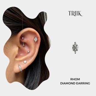 Khuyên tai đá - Rhom Diamond Earring