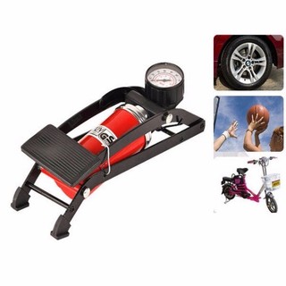 Bơm hơi đạp chân cho xe đạp xe máy, bơm mini 1 piston