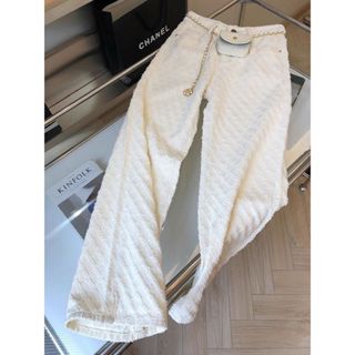 (Có Sẵn) Quần jeans trắng ống đứng Denim, Quần dài jeans dáng suông trần trám hàng QC loại 1