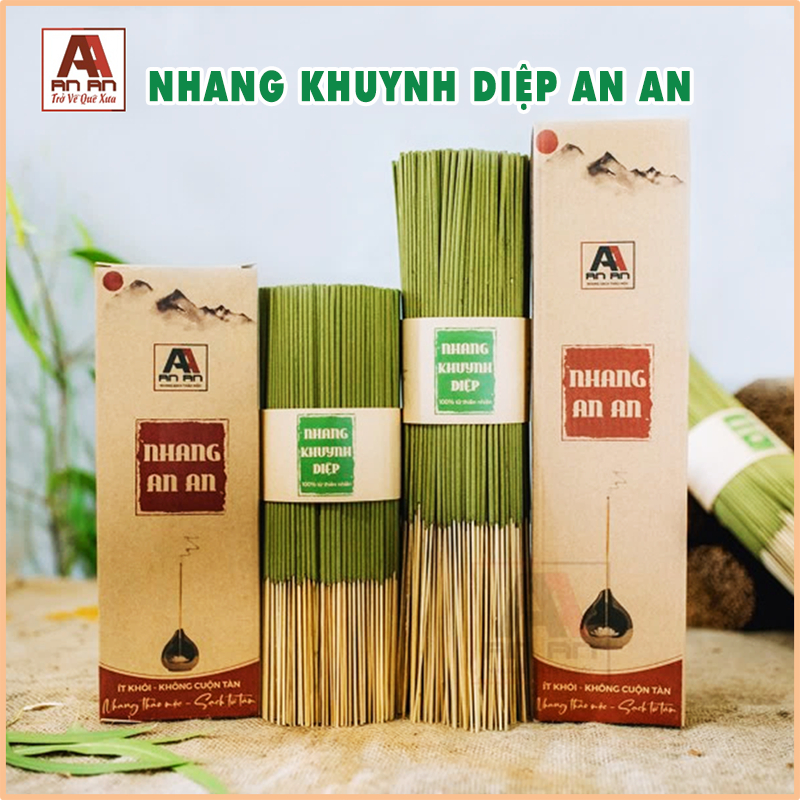 Nhang Khuynh Diệp Thảo Mộc An An 200gr - Nhang khuynh diệp thiên nhiên, ít tàn, đuỗi muỗi