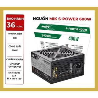 Nguồn máy tính mik spower 400w, 500w, 600w , nguồn công suất thực