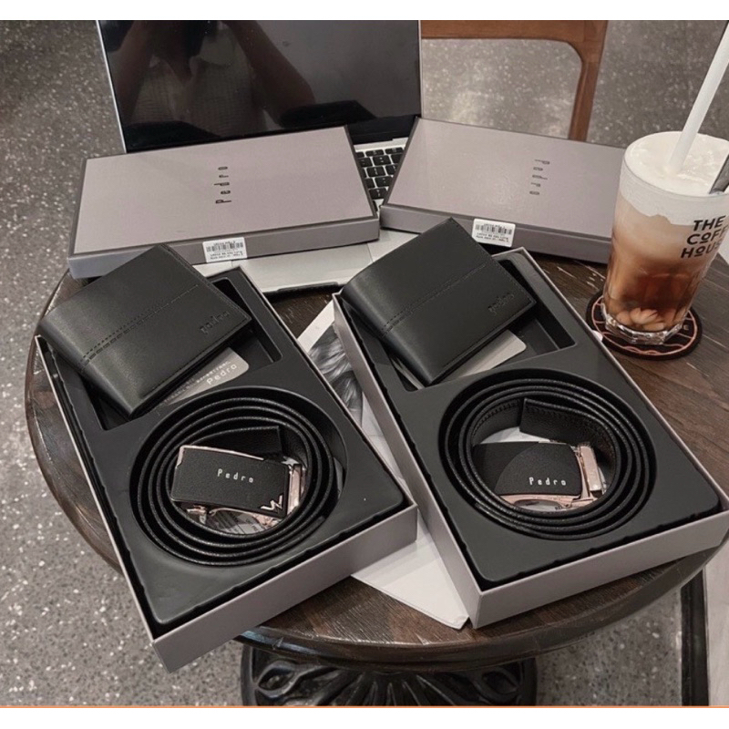 Set Ví Thắt Lưng Nam Pedro Fullbox, Quà Cho Nam Sang Trọng