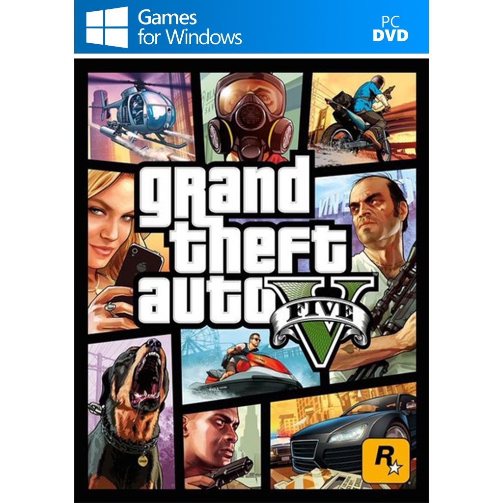Grand Theft Auto V (4DVD) - Đĩa game PC