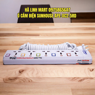 Ổ CẮM ĐIỆN SUNHOUSE APE-OC2-5RD - Công suất định mức 2500W, Bảo hành chính hãng 12 tháng