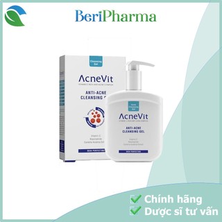 ✅ AcneVit Sữa Rửa Mặt Dành Cho Da Mụn Anti-Acne Cleansing Gel 200ml