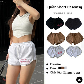Quần Short Thun Nữ Base in SG Có Túi