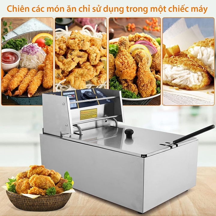 Bếp Chiên Nhúng Điện Đơn, Bếp Chiên Nhúng Gà Rán