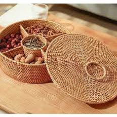 Khay mây, hộp mây đựng mứt, bánh kẹo