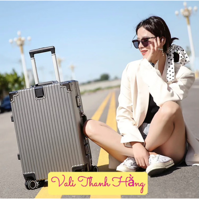 Vali khung nhôm khoá sập quảng châu size 20, 24, 29 - có ship hoả tốc