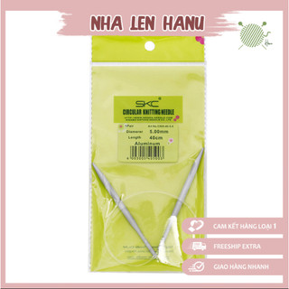 Kim đan vòng SKC 80cm siêu nhẹ, bóng, màu sắc bắt mắt, vệ sinh dễ dàng, đan mượt tay, k bị mỏi tay