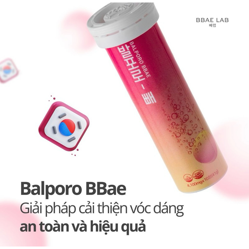 Hộp viên sủi chuyển hoá chất béo Balporo BBae