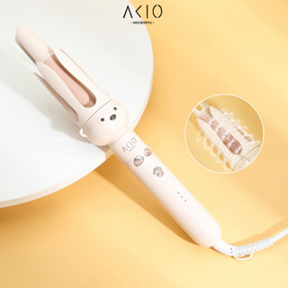 Máy uốn tóc xoăn tự động AKIO Phiên bản 2024 có tín hiệu báo Trục uốn 28mm cải tiến với 5 cổng ion âm