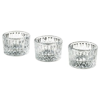 Set 3 đế nến thủy tinh ikea tealight holder smallspirea nhập khẩu, nhỏ gọn tiện lợi, chất lượng cao