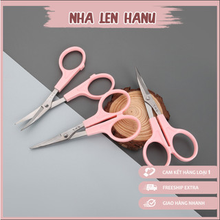 Kéo Cắt May Vá, Thêu Thủ Công bằng thép không gỉ màu hồng cỡ 3.5"