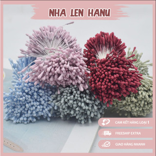  Nhụy hoa mờ HQ set  sợi - nhuỵ hoa kẽm nhung, nhuỵ giả làm hoa vải, hoa cài áo, hoa trang trí.