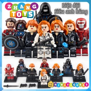 Đồ chơi Xếp hình Taskmaster - Crimson Dynamo - Black Widow - Red Guardian - Winter Soldier Minifigures Koruit KT1038