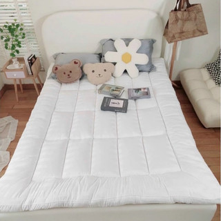 Topper nệm thoáng khí vải sợi tre cotton sọc 3F dày 7cm chuẩn khách sạn homestay