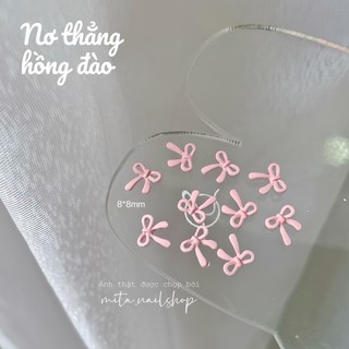 CHARM NƠ kim loại phủ màu đính nails siêu xinh