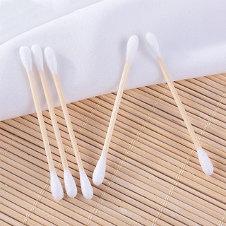Gói 100 Chiếc Tăm Bông Thân Gỗ
