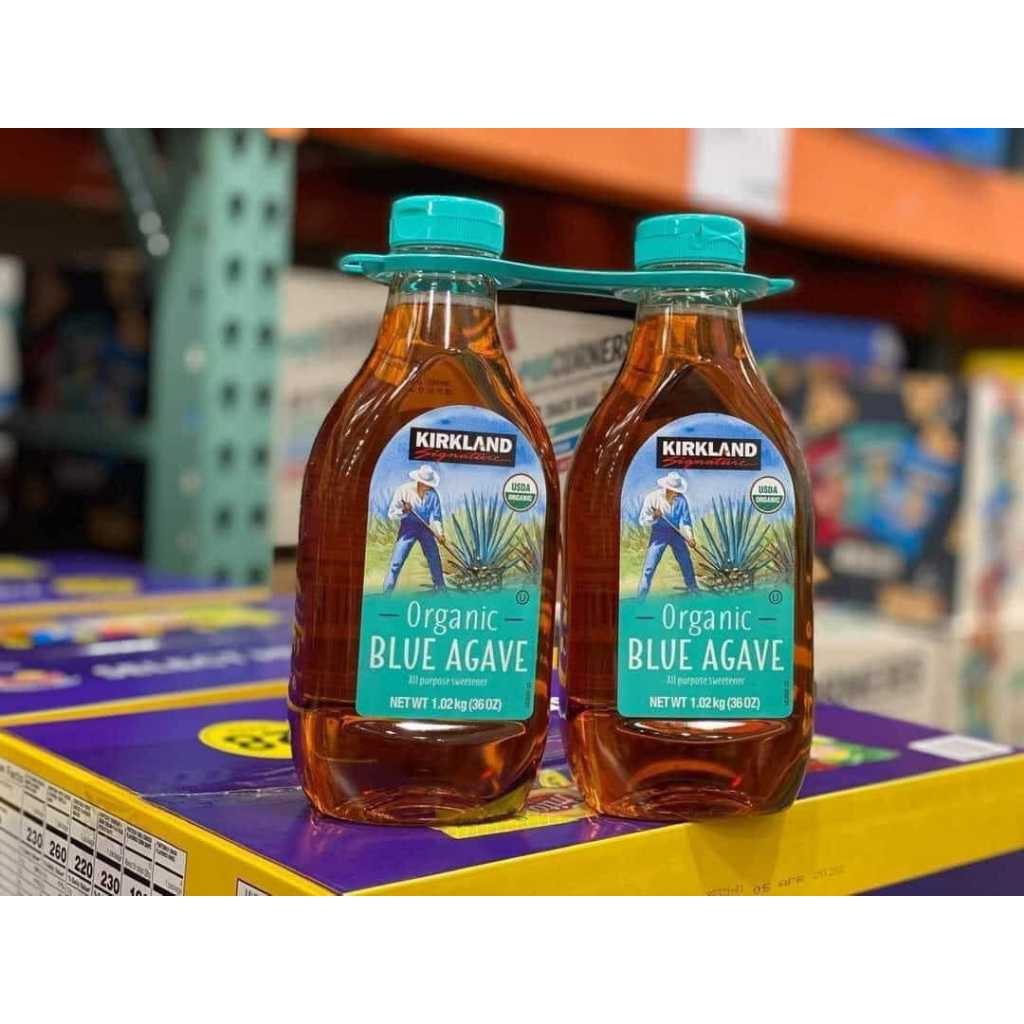 Syrup Agave Blue Xi Rô Mật Cây Thùa Hữu Cơ Organic Kirkland Chai 1,02kg