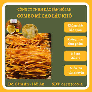 COMBO CAO LẦU KHÔ HỘI AN 1kg CAO LẦU KHÔ, 200G RAM, 125G TƯƠNG ỚT RIM -  ĐẶC SẢN HỘI AN