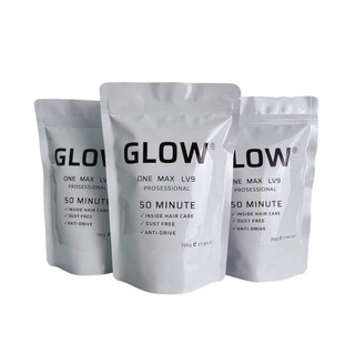 Bột Tẩy tóc Glow Plus Bột tẩy xanh tím mịn khử vàng nano 500g