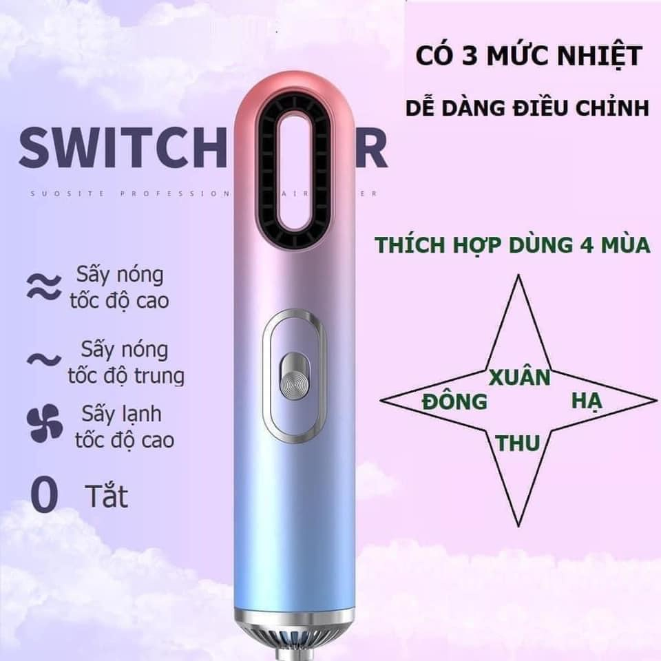 Máy sấy tóc tạo kiểu đa năng 3 in 1 sấy uốn duỗi thẳng hai chiều nóng lạnh tạo kiểu tóc chuyên nghiệp