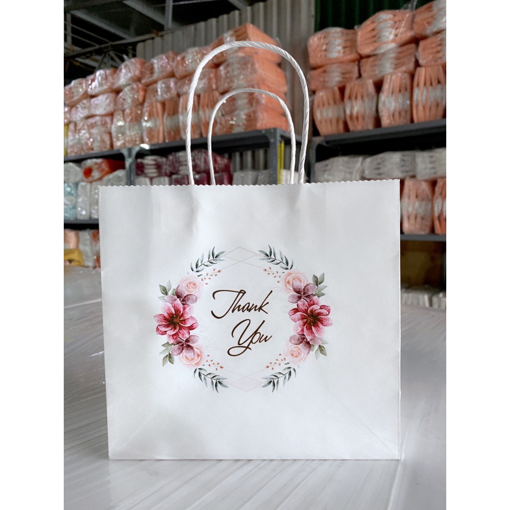 50 TÚI GIẤY NHẬT 20x21x10cm cao 20 x ngang 21 x rộng hông 10 cm