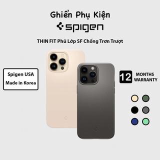 Ốp lưng spigen thin fit chống trơn trượt dành cho iphone 15/14/13 series