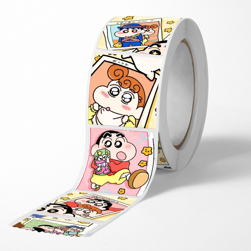500 hình dán/ miếng dán/ Sticker Shin cậu bé bút chì trang trí, dán chống va đập laptop, điện thoại