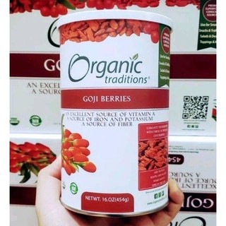 Kỷ Tử Sấy Khô Hữu Cơ Goji Berries Organic Traditions 454g/hộp của Mỹ