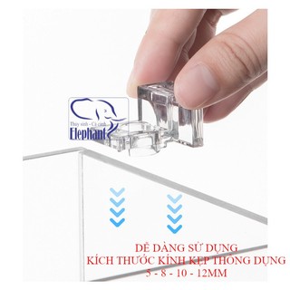 Bộ 4 Kẹp MICA Giữ, Giá Đỡ Nắp Bể Cá Cảnh