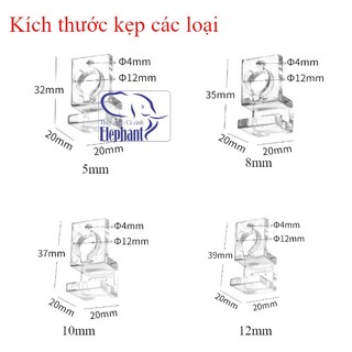 Bộ 4 Kẹp MICA Giữ, Giá Đỡ Nắp Bể Cá Cảnh