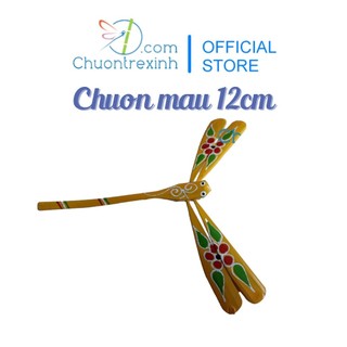 Chuồn chuồn tre 12 bộ 3 con màu vàng