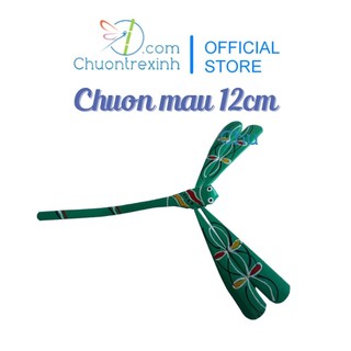 Chuồn chuồn tre 12 bộ 3 con màu xanh ngọc